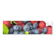Strawberries Blueberries and Raspberries Bumper Sticker