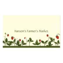 Strawberries Business Card
