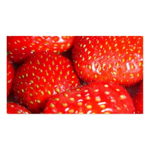 Strawberries Business Card (back side)