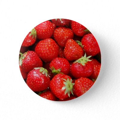 Strawberries Pinback Buttons