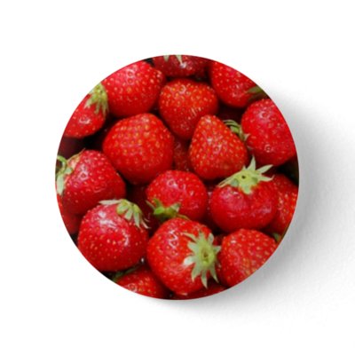 Strawberries Pinback Buttons