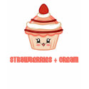 Strawberries + Cream t-shirts by catfoxdesign Strawberries + Cream t-shirts