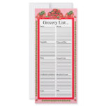 Strawberries Design Grocery List Personalized Rack Card