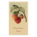 Strawberries fruit sales business cards