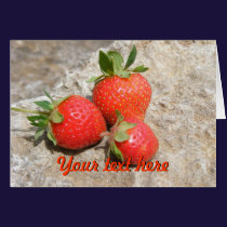 Strawberries Greeting Card cards