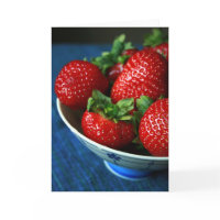 Strawberries in a Bowl card