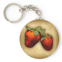 Strawberries Key Chain