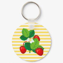Strawberries Keychain