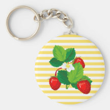 Strawberries Keychain