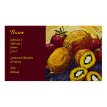 Strawberries & Kiwis Fruit Business Cards