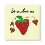 Strawberries Fridge Magnets