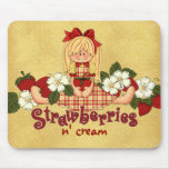 Strawberries N' Cream Mouse Pads