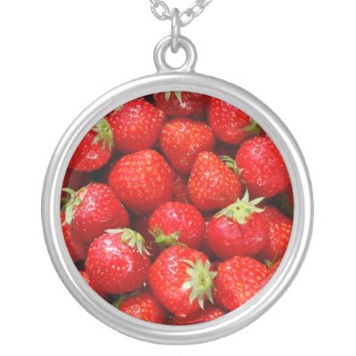 Strawberries necklaces
