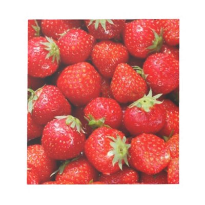 Strawberries notepads