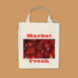 Strawberries-Organic Grocery Tote bags
