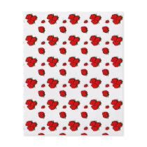Strawberries Pattern Paper Flyer Template flyers