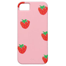 Strawberries Pink iPhone 5 Cases
