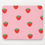 Strawberries Pink Mousepads