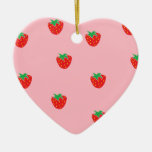 Strawberries Pink Ornaments