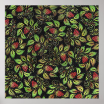 strawberries print