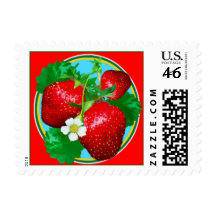Strawberries Stamp (Sml)