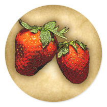 Strawberries Stickers