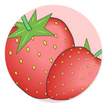Strawberries Stickers