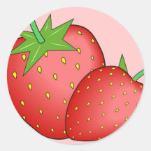 Strawberries Stickers