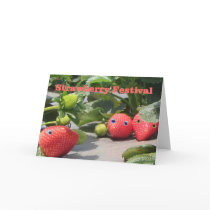 Strawberrry Festival Invitations cards