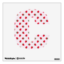 Strawberry Alphabet Wall Decal