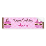 Strawberry and Chocolate Cupcake Bumper Stickers