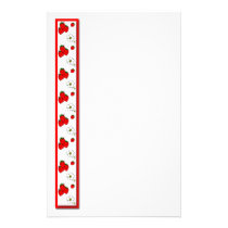 Strawberry and Flowers Stationery stationery