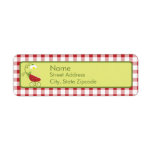 Strawberry Baby Carriage Return Address Label labels