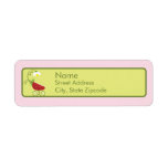 Strawberry Baby Carriage Return Address Label labels