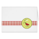 Strawberry Baby Carriage  | Thank You Card cards