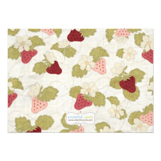 Strawberry Birthday Party Invitation