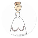 Strawberry Blond Bride Sticker