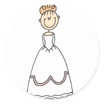 Strawberry Blond Bride Sticker