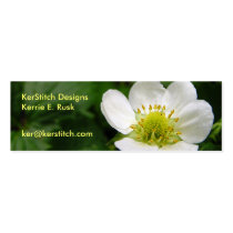 Strawberry Blossom: Skinny Business Card/Mini Bkmk business cards