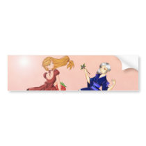 Strawberry & Blueberry I bumper stickers by PinkFrosting Strawberry & Blueberry I bumper stickers