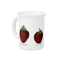 Strawberry Botanicals Beverage Pitcher