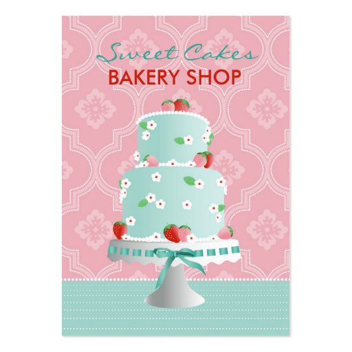 Strawberry Cake Business Card C (front side)