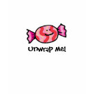 ladies_casual_longsleeve - Cute strawberry candy that says "Unwrap Me!" The text is customizable. ladies_casual_longsleeve - Cute strawberry candy that says "Unwrap Me!" The text is customizable.