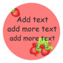Strawberry Canning Labels stickers