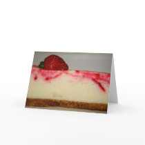 Strawberry Cheesecake Greeting Card,Note Card
