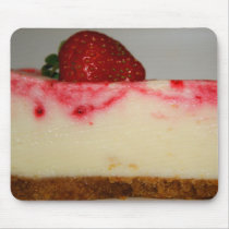 Strawberry Cheesecake Mousepad by MichaelFelix Strawberry Cheesecake Mousepad