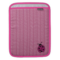 Strawberry Chevron with lady buggy Sleeve For Ipads