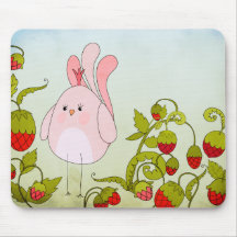 Strawberry Chick Mouse Pads