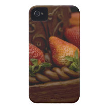 Strawberry Chocolate Cake iPhone 4 Cover