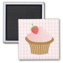 Strawberry Chocolate Cupcake magnet